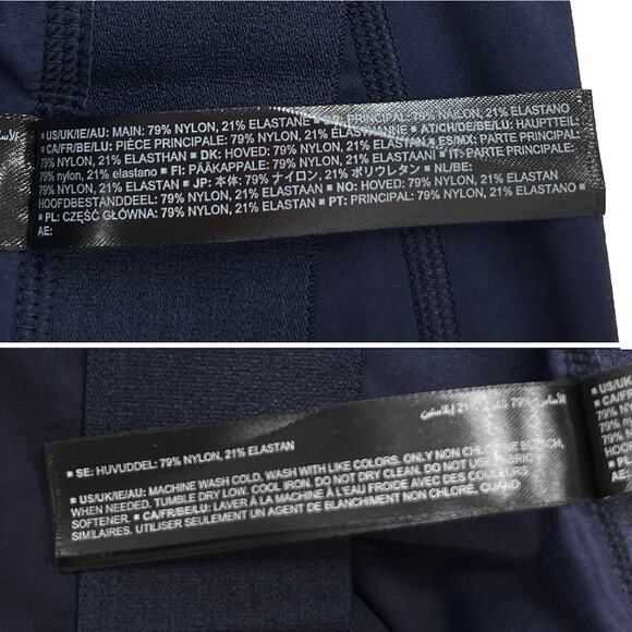 Amazon Essentials Active FormFlex Full Length Yoga Leggings Sz M New Navy Blue - Picture 6 of 7